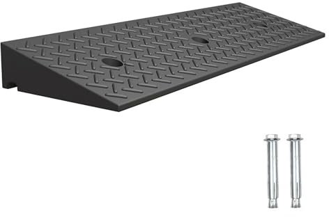 Générique Rampes de Bordure Robustes de 4 Pouces, Rampe de Chargement antidérapante pour allée, Moto, Voiture, Scooter, Quai de Chargement, Garage, Trottoir