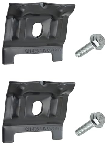 Halteklammer Halterung 2 Stück Batterie-Halteklammer & Schraube Batterie-1j0803219 Halterung, Klemmleiste Batterie Batteriehalter Akku Batterieaufnahme mit Schrauben Bolzen für Auto SUV