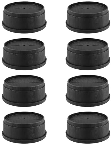 CHIHEUNG 8PCS Furniture Riser, 2 Inch Round Bed Risers, Adjustable Sofa Risers, Stackable Table Leg Extenders for Beds, Tables, Sofas with Round Legs