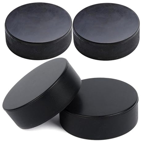 Generisch Street Hockey Puck, Hockey Puck | 4X Eishockey Pucks offizielle Regulierung Größe - Trainingsausrüstungsdurchmesser 3-Zoll-Dicke 1-Zoll-Innensportartikel für die Torwart-PE-Klasse