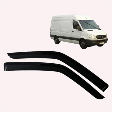 SQOFJDF Windabweiser Fenster Visier Regen Guards für Mercedes für Benz für Sprinter 2006-2018 Windabweiser Tür Visier Regenabweiser