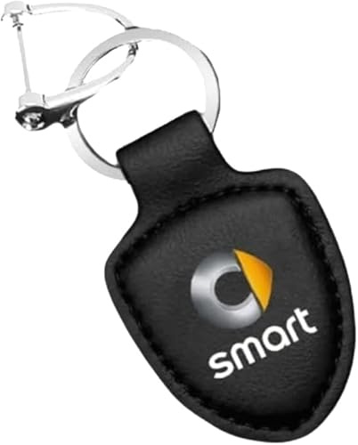 VBGPWAD Portachiavi Auto per Smart EQ fortwo Cabrio (A453), Porta Chiavi con Logo Stemma Multifunzione Porta Chiavi Leggero Resistente Portachiavi