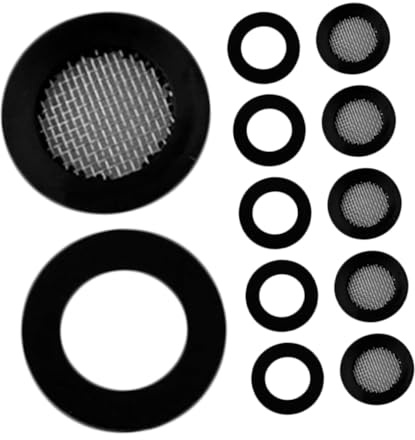 GALPADA 10 pièces Lot de Joints de Filtre pour Silicone avec Rondelles Caoutchouc Étanches Compatibles Pommeau Fixe et Douchette Filtration des Impuretés et Anti-fuites Accessoires pour