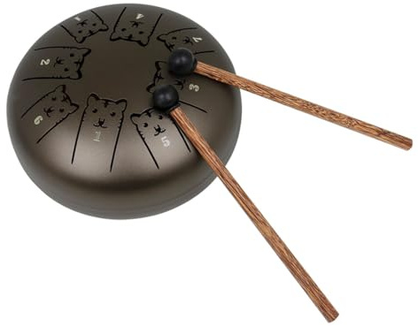 NOLITOY Edelstahl Zungentrommel Ethereal Klangschale für Erwachsene Meditation Percussion Instrument Sanfter Klang Anfänger Geeignet