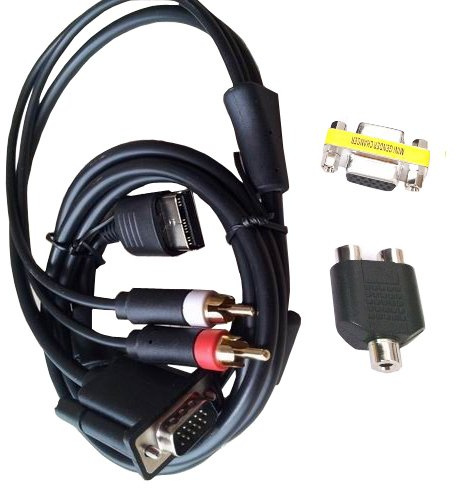 OSTENT DC VGA Vidéo Câble HD RCA Adaptateur Japon NTSC US PAL Compatible pour SEGA Dreamcast Console