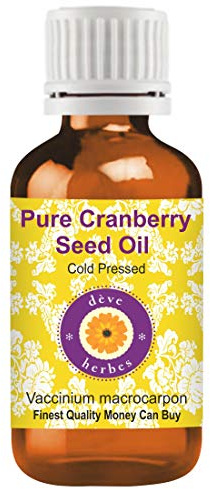 Deve Herbes puro Olio di semi di mirtillo rosso (Vaccinium macrocarpon) spremuto a freddo 30ml (1 oz)