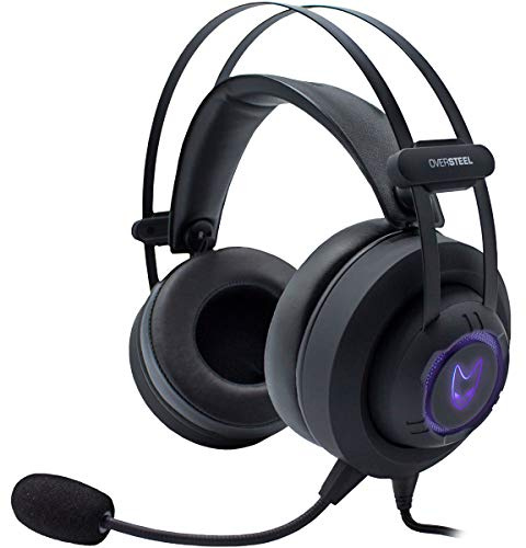 Oversteel MERCURY - RGB Gaming-Kopfhörer, Headset mit Mikrofon, Stereo-Sound
