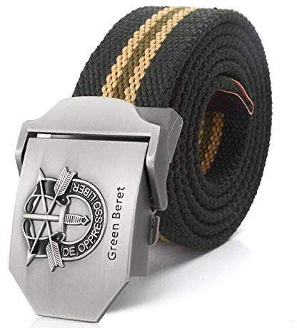 HUYUEXIN Herren Jeans Canvas Gürtel - Baskenmütze 3D-Zeichen Plus Größe Extra Langes Militärisches Taktisches Gurtband, Schwertpfeil 1,5 Heavy-Duty Outdoor-Trainingssportgürtel Für Frauen 200Cm,Gr