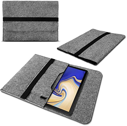 Tablet Schutzhülle kompatibel mit Samsung Galaxy Tab S10 S9 S8 Plus Tasche aus Filz mit Innentaschen Sleeve Hülle Cover 12.4 Case