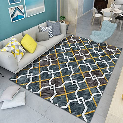 Alfombra Habitación Matrimonio multicolor alfombras de habitacion grande cojines cama grandes Combinación De Colores Geométricos Modernos Simples 200x300cm alfombra para cocina alfombras alargadas