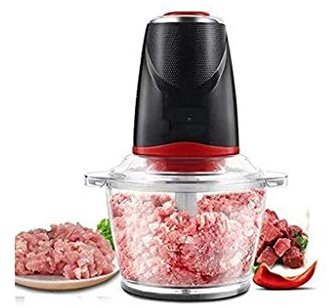 Picadora de verduras Modern Simplicity Mini Procesador de alimentos, Procesador de alimentos eléctrico Picadora de carne y Picadora de alimentos Tazón de vidrio Licuadora Molinillo para carne, v