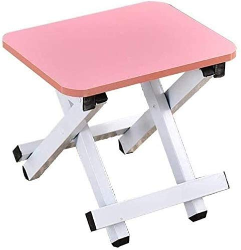 Sonnenliege Patio-Liegestühle Klapphocker mit Fußstütze – Faltbarer Bank-Klapphocker für und Erwachsene, Faltbarer Klapphocker für Garten-Badezimmer-Sonnenliegestuhl (Color : Pink)
