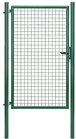 Alberts 600372 Wellengitter-Einzeltor | verschiedene Breiten und Höhen | verzinkt grün | Breite 102 cm | Höhe 175 cm