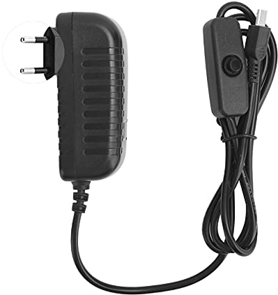 VBESTLIFE Fuente de Alimentación de 5V 3A para con Interruptor, Adaptador de 15W 3A, Cable de 95 Cm (Enchufe de la UE)