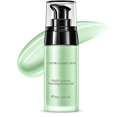 Green Colour Corrector for Redness, Anti-Redness Face Primer, Natural Make up Primer for Sensitive Skin, Green Concealer, Lightweight Hydrating Formula, 40g