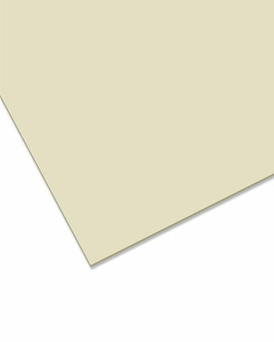 nattmann GS farbig, 3mm - vielseitig einsetzbare, bruchfeste Acrylglasplatte für Lichtobjekte und mehr, Markenqualität in 12x25 cm - creme transluzent (1H02)