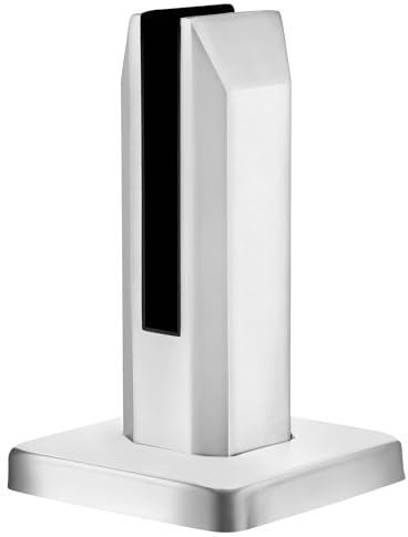 YUNYODA Pince Verre 8-12mm, Escaliers en Acier Inoxydable 304, Pince de Clôture en Verre pour 8-12mm/0,3-0,5'' Garde-corps de Balustrade de Balcon de Piscine (Argent) | Acier Inoxydable 304, Pince de Clôture en Verre pour 8-12mm/0,3-0,5'' Garde-corps de Balustrade de Balcon de Piscine