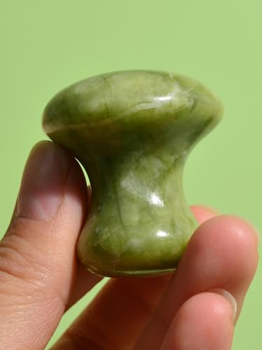 1 Stück Grüner Quarzstein-Massagegerät Gesichtsroller Schönheitsmassage Auge Hals Abnehmen Gesundheit Schönheitswerkzeuge