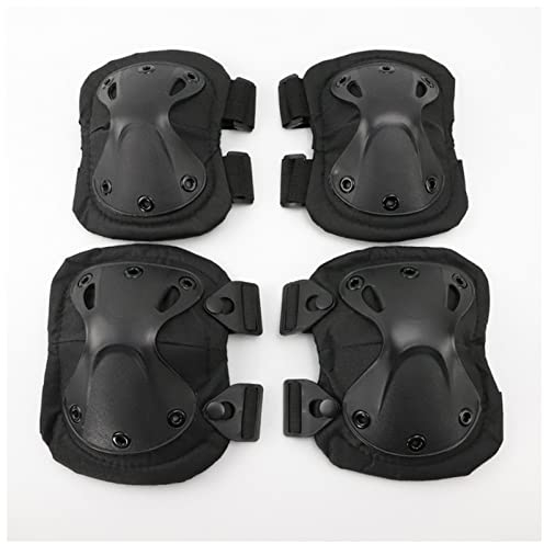 Knieschoner Militärische Taktische Knieschützer Armee Ellenbogen Knie Outdoor Sports Airsoft Training Jagd Skating Knie Support Unterstützung Sicherheit EUstellung Volleyball knieschoner ( Size : Blac