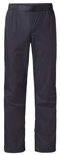 VAUDE Damen Women's Drop Pants Ii Regenhose, Black/Black, 38 Lang EU