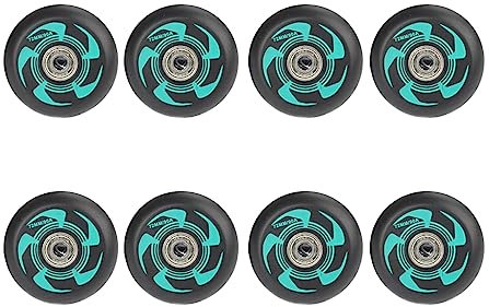 Generisch Rollschuh Skating Räder Indoor/Outdoor Inline Skate Rollen Räder 72 mm 76 mm 80 mm Verschleißfest 8 Stück 90 A mit ABEC 9 Lagern Räder Ersatzzubehör Räder