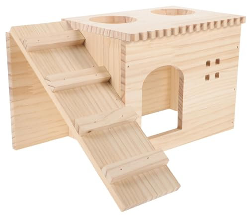 BUGUUYO Natürliche Holz-hamsterhaus Versteck Hochwertiges Nagernest Für Kleintiere Stabil Langlebig Für Hamster Zwerghamster Chinchillas Erweiterung Des Lebensraums Für Haustiere