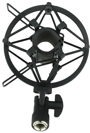 Abaodam Universal Microphone Absorption Rack Sound Recording Rack Mic Boom Arm Microphone Vibration Reduction Mount Filter for Recording (black)