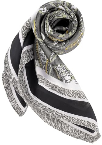 DAMILY Bandana Herren Satin Kopftuch Sommer Halstuch Cowboy Tuch 70x70 | Vintage Bandana quadratisch, für Herren & Damen, Motorrad Piratentuch, Festival Haarband