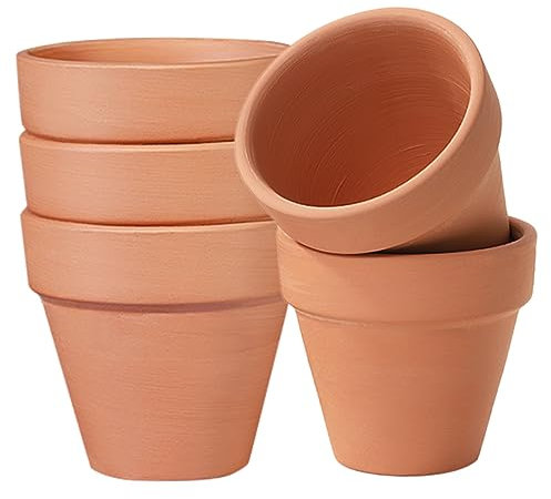 Milisten 5stücke Teiliges Handgefertigte Terracotta Blumentöpfe Für Sukkulenten Kleine Keramik Pflanztöpfe Für Innen Und Außendekoration Zubehör Für Pflanzenliebhaber