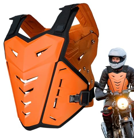 Gilet di protezione per moto, gilet protettivo per moto, protezione per pattinaggio - abbigliamento protettivo moto equipaggiamento di sicurezza ATV per uomo e donna, pattinaggio su ghiaccio