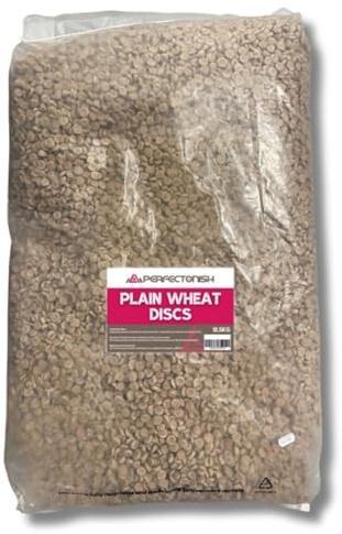 Plain Wheat Discs Duck Feed – 12.5kg Bag | Floating Duck & Swan Food | Natural Floating Pellets for Ducks, Swans, Geese, Waterfowl & Pond Birds