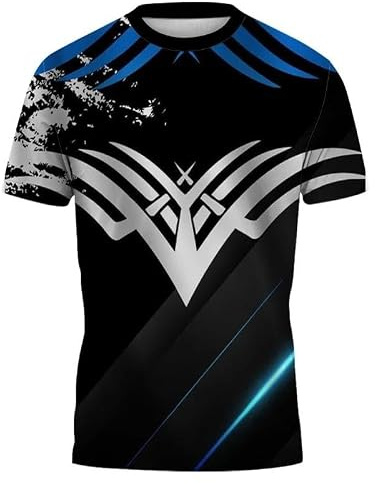 JIFENLI Herren 3D Druck T-Shirt Sommer Tischtennis Badminton Trikot Schnell Trocknend Atmungsaktiv Herren Damen Kurzarm Sport Training Gym T-Shirt Mit Rundhalsausschnitt