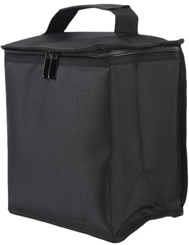 GOWENIC Sac de Rangement pour Réservoirs de Gaz de Camping, étui Cylindrique Anti-Collision Durable pour Lampes de Camping pour Réunions de Famille, Paquet de 6 (Black)