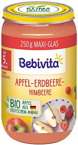 Bebivita Früchte Apfel-Erdbeere-Himbeere, 6er Pack (6 x 250 g)