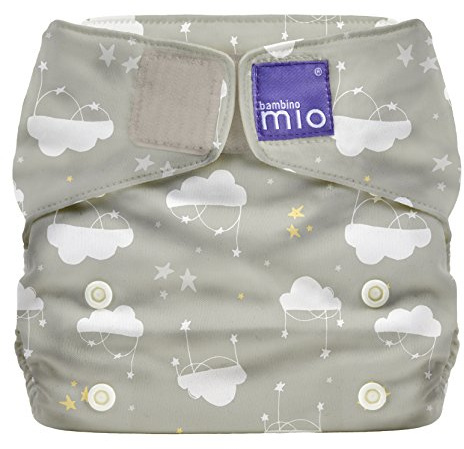Bambino Mio, Miosolo klassisk allt-i-ett-återanvändbar blöja, ekologisk kemisk fri blöja (sjunde himlen, en storlek)