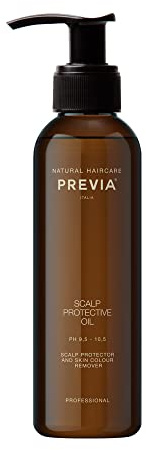 PREVIA Scalp Protective Oil Professional Scalp Protector & Hair Color Remover for Dyed Hair Prevents Scalp Discoloration Vegan Natural Ingredients 6.7 oz