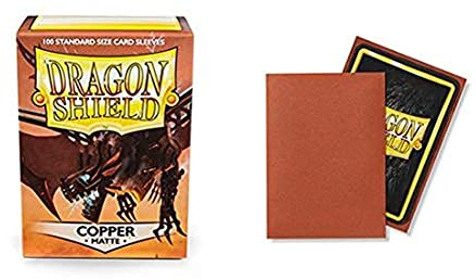Dragon Shield Matte Copper Standard Size 100 ct Card Sleeves Individual Pack