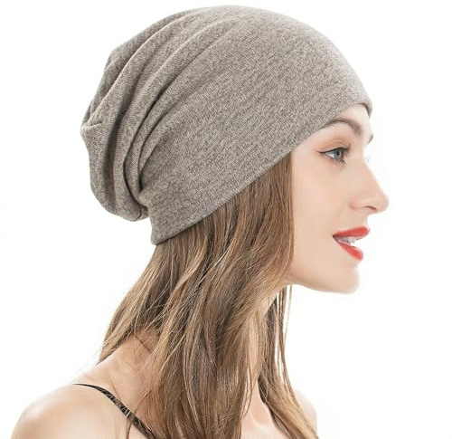 ZLYC Estivo Lungo Morbido Berretti in Jersey Slouch Beanie da Uomo Donna