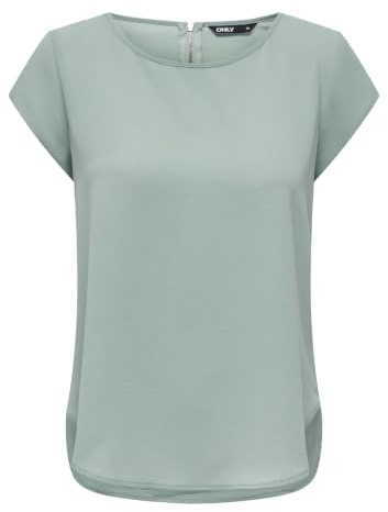 ONLY Onlvic S/S Solid Top Noos Ptm, T-shirt Donna, Verde (Jades), 36