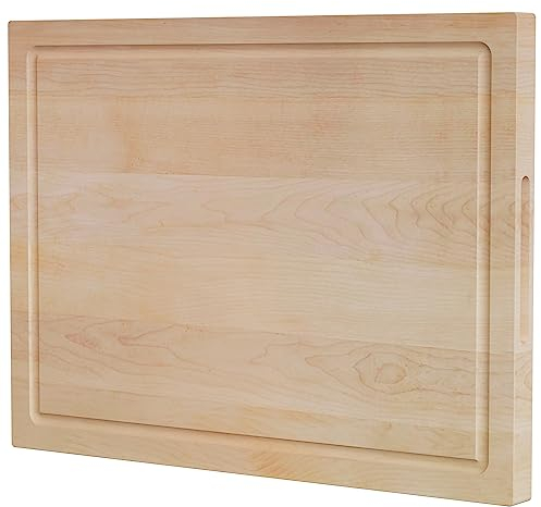 Premium Hard Maple Wood Chopping Board for Kitchen - Beeswax Conditioned, PFAS-Free, Extra Large Size 51 cm by Ziruma