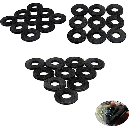 YehVeh 100 Pack Seal Ring Sponge Pad Foam Gasket Sound Insulation Spacer Shockproof Washer for Car Door Trim Panel Retainer Clips Buckle Bumper Fastener