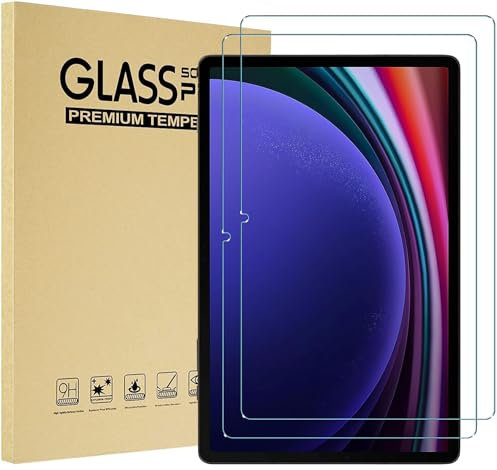 TechDealsUK Pellicola salvaschermo da 2 Pezzi per Samsung Galaxy Tab S9 2023, S8 2022, S7 2020 Pellicola in Vetro temperato da 11 Pollici per S7/S8/S9