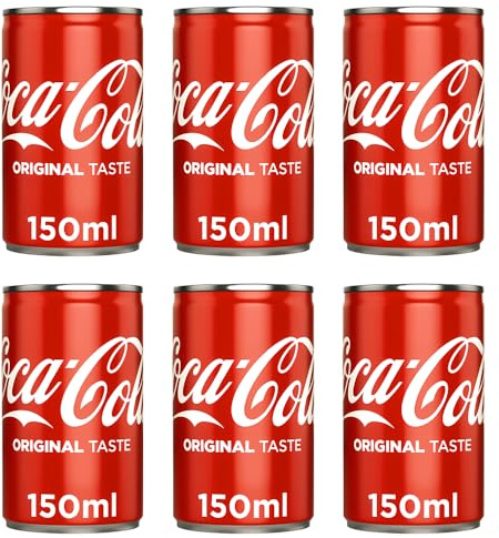 Mini Soft-Drink Cans 150ml Stunning In Exciting Pack of 6 To Satisfy Your Soda Cravings Sold By VR Angle