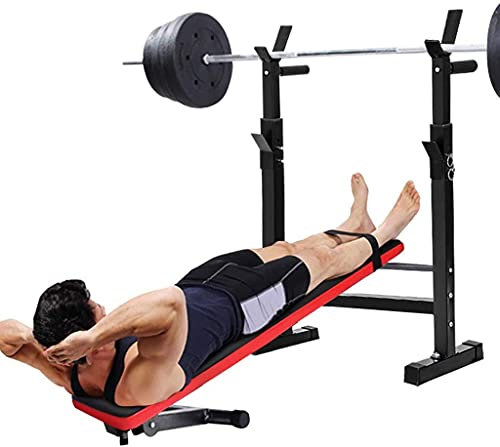 Klappbare Hantelbank für Fitness, faltbar, höhenverstellbar, Hantelbank, Squat-Racks, Rack, Utility-Decline-Sit-up-Bank, Crunch-Board für, Fitness-Heim-Fitness-Übungen