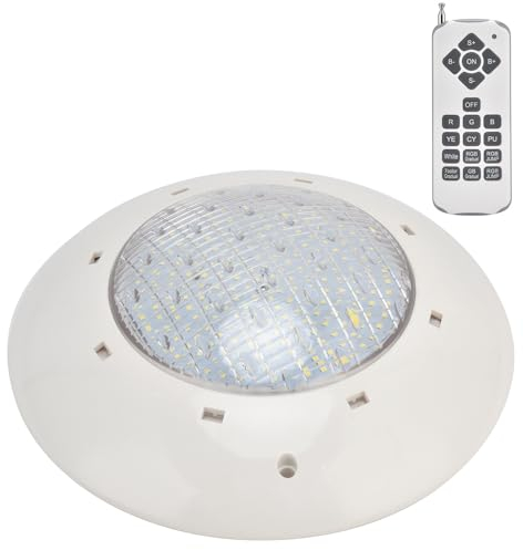 Garosa Unterwasserlicht, LED-Schwimmbadbeleuchtung, 12-V-Tauch-RGB-Licht, IP68-Teichbeleuchtung mit Fernbedienung, Tragbare Drahtlose MP3-Player-Lautsprechersysteme (12W)