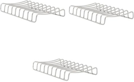 PHENOFICE 3stücke Edelstahl Seifenschale Einlagige Seifenbox Für Bad Küche Minimalistisches Design Rostfrei Mit Abfluss rutschfest Für Seifen Und Schwämme Hygienisch