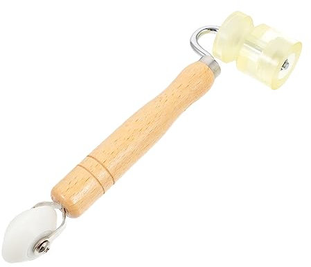 WHAMVOX Assorted Wallpaper Seam Hand Pressure Roller Wooden Roller Wheel Construction Tool Seaming for Walls Paint