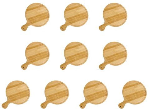 para Servir Pizza de 10 Piezas, para Pizza, para Pizza, Bandeja Redonda para Restaurante, Estilo Japonés