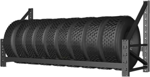 Porta gomme auto da garage portapneumatici Supporto Per Pneumatici Per Motociclette, Scaffale Per Ruote Da Parete/ Espositore Per Cerchi Per Pneumatici Per Auto, Contiene 10 9 8 7 6 5 4 Pneumatici(Bla