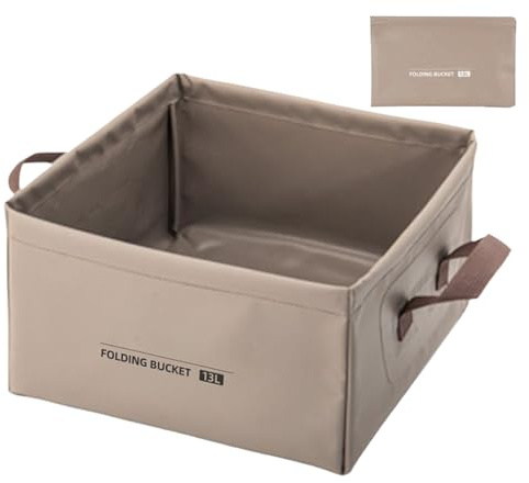 Cuenca de Lavado | Tanque de Limpieza | Cubo Plegable de Trece litros multifunción para el hogar, Cocina, Exterior, Senderismo,